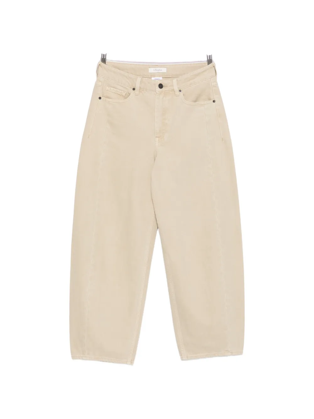 JcSophie Pita zip-up straight-leg jeans - Toni neutri