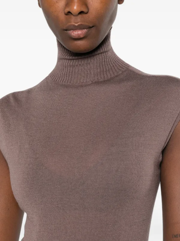 Rick Owens SL Turtle Top | Brown | FARFETCH