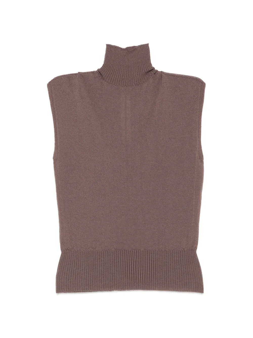 Rick Owens turtle-neck sleeveless top Bruin
