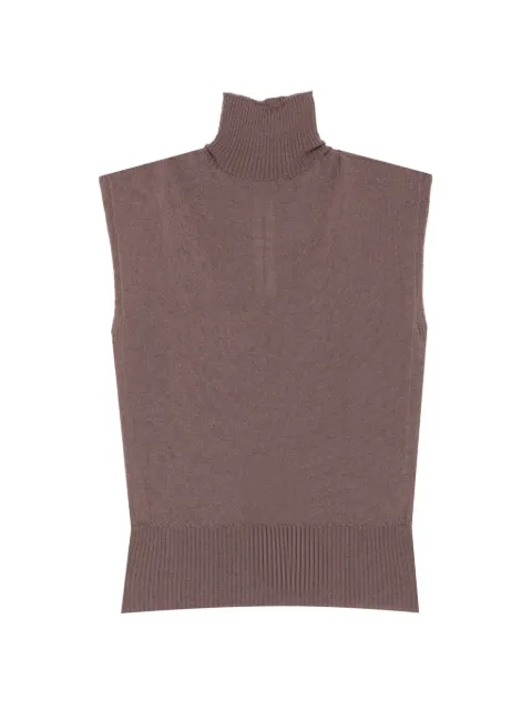 Rick Owens turtle-neck sleeveless top