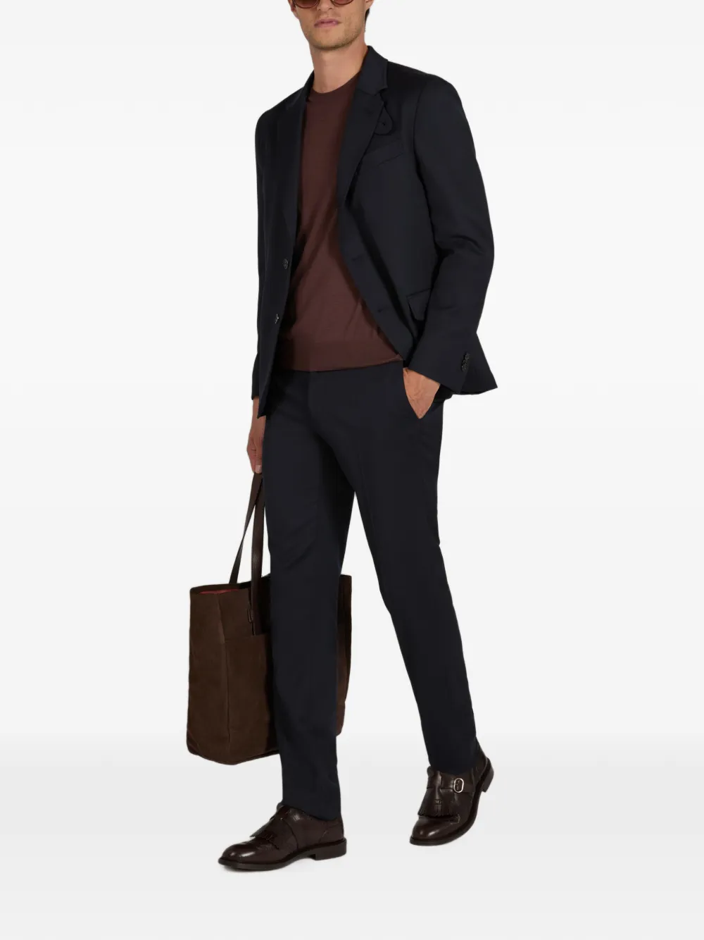 slowear Tekno twill blazer Blauw