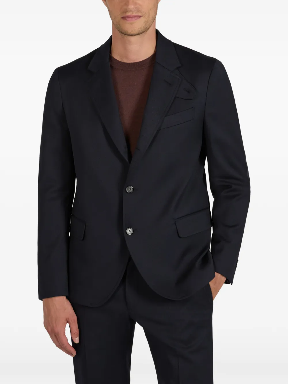 slowear Tekno twill blazer Blauw