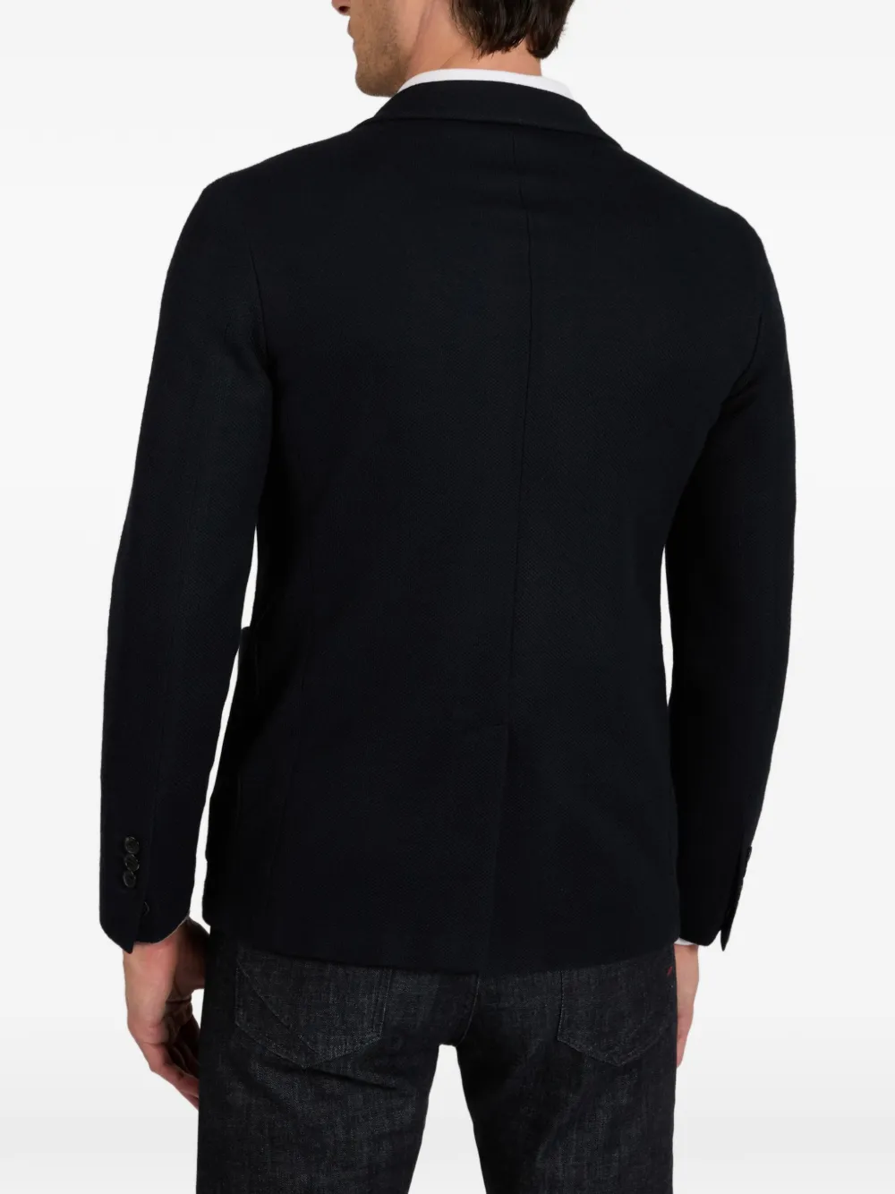 slowear Hopsack slim-fit blazer Blauw