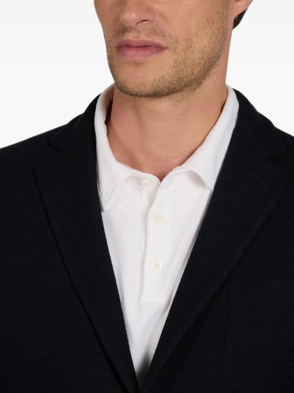 slowear Hopsack slim-fit blazer Blauw
