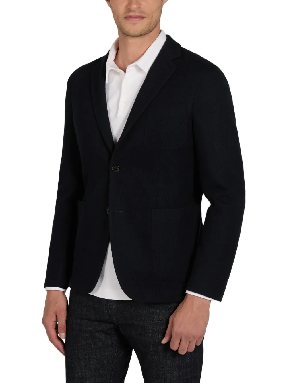 slowear Hopsack slim-fit blazer Blauw