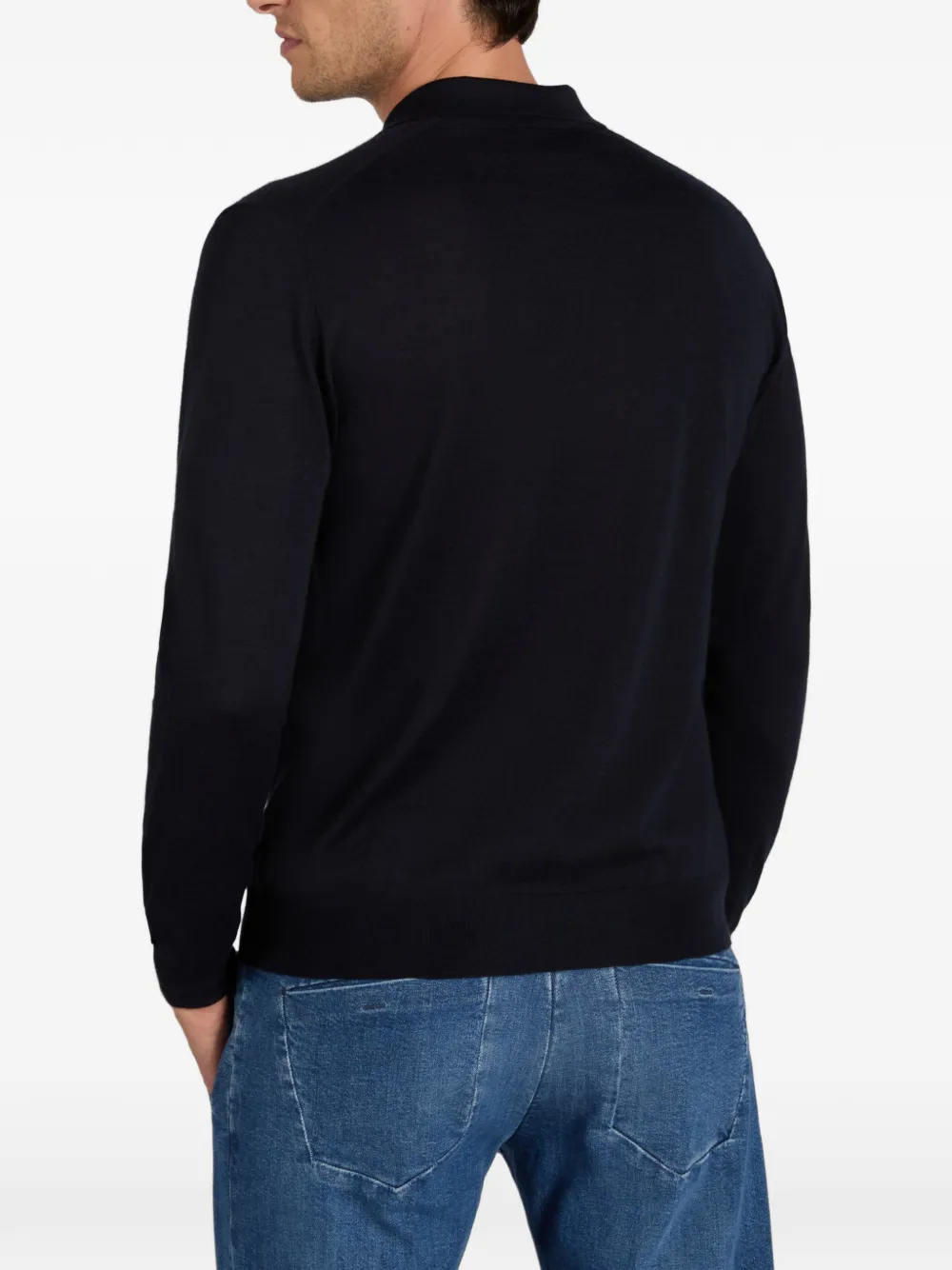slowear Poloshirt met lange mouwen Blauw