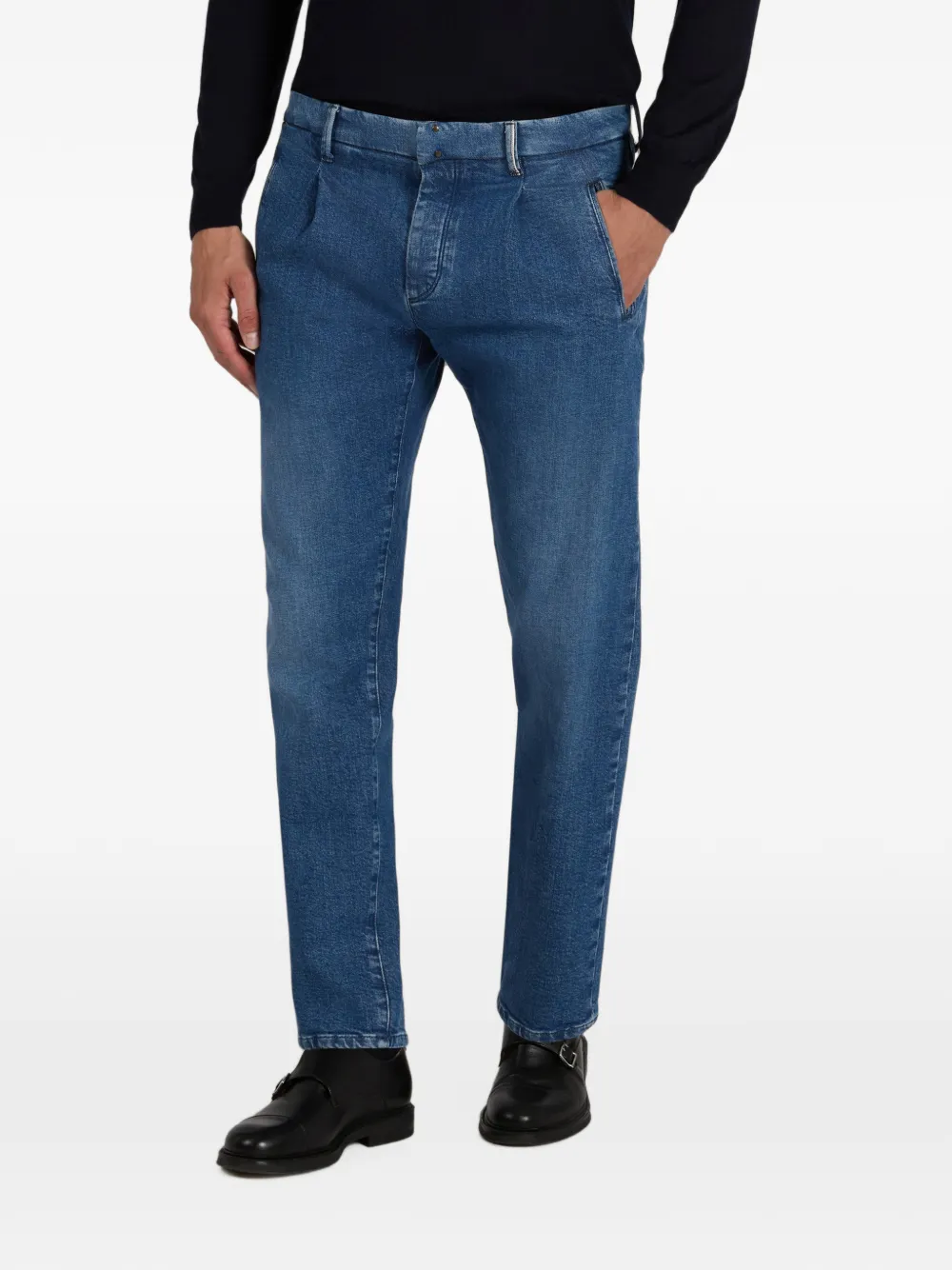 Incotex Blue Division broek met toelopende pijpen Blauw