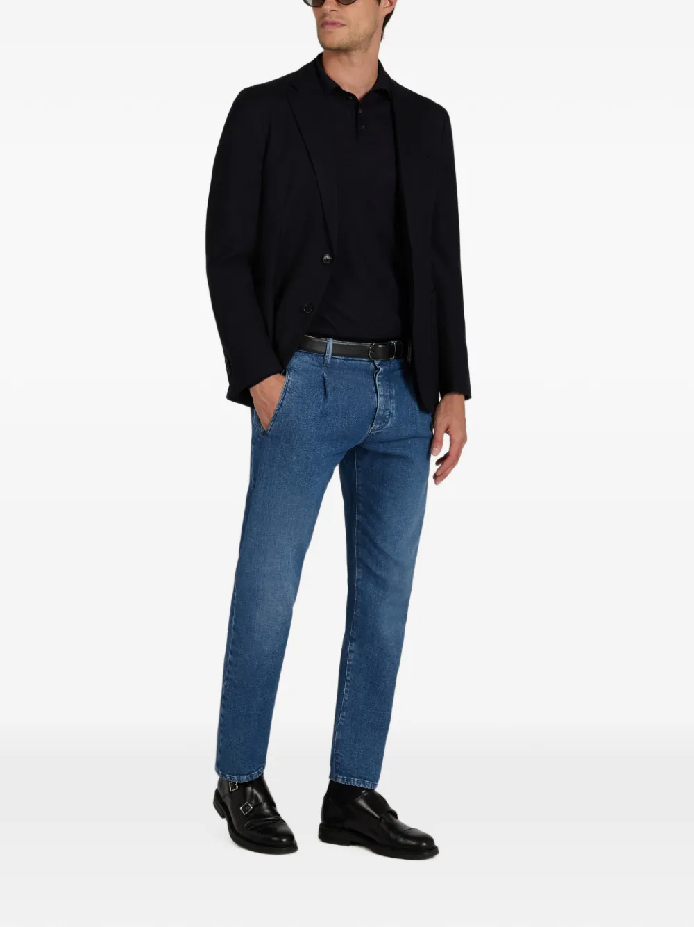 Incotex Blue Division broek met toelopende pijpen Blauw