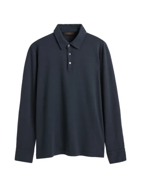 slowear interlock-cotton polo shirt