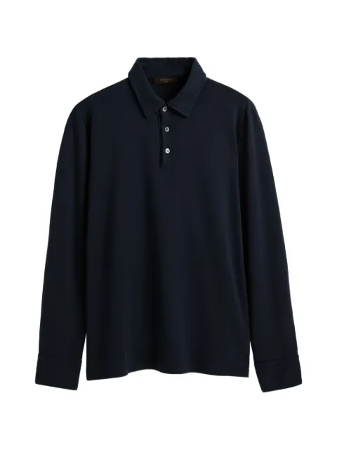slowear interlock-cotton polo shirt