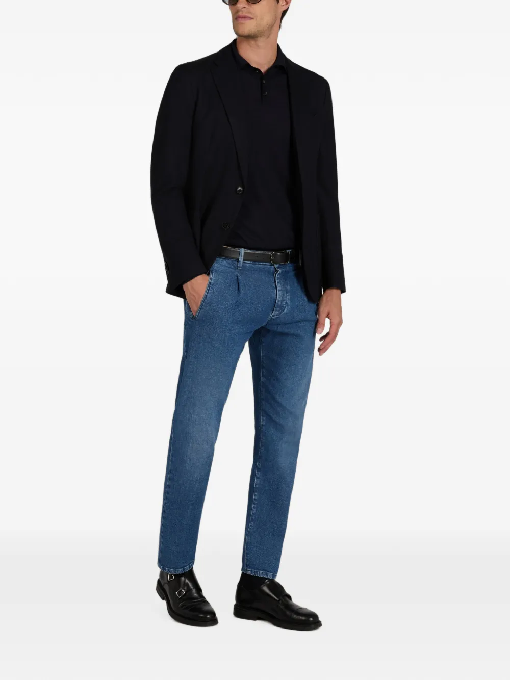slowear Hopsack blazer Blauw