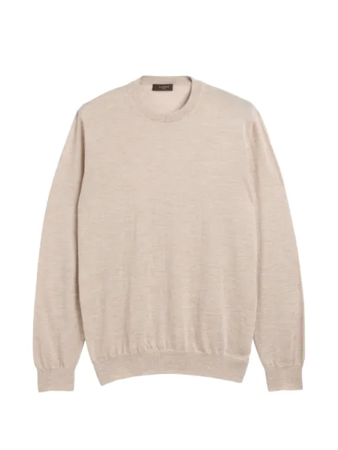 slowear crew-neck slim-fit sweater