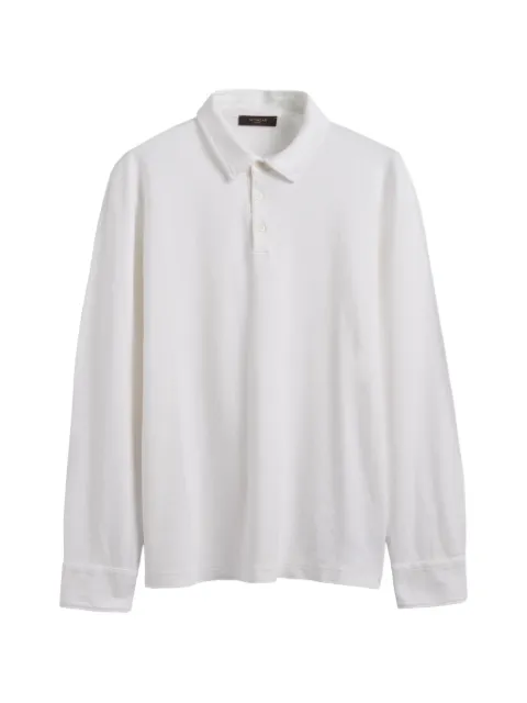 slowear interlock long-sleeve polo shirt