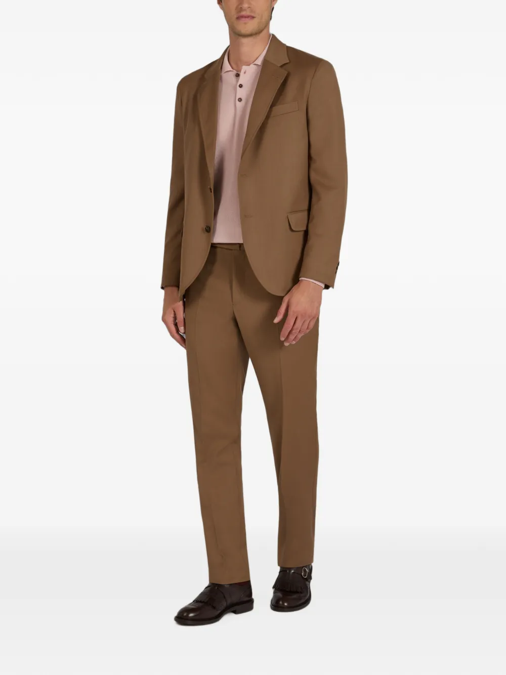 slowear Tekno Twill broek met toelopende pijpen Bruin