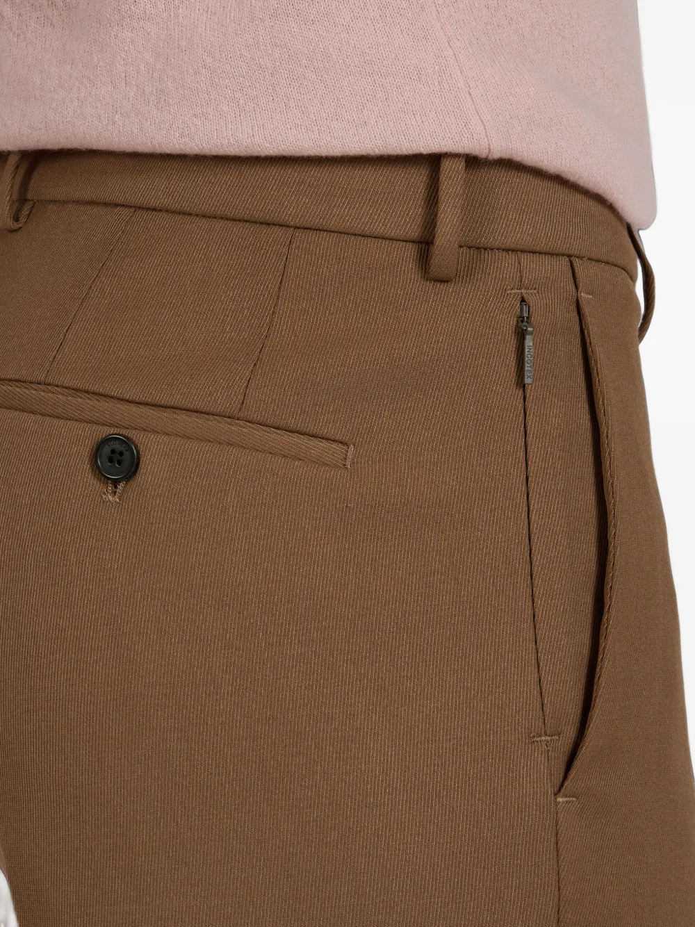 slowear Tekno Twill broek met toelopende pijpen Bruin