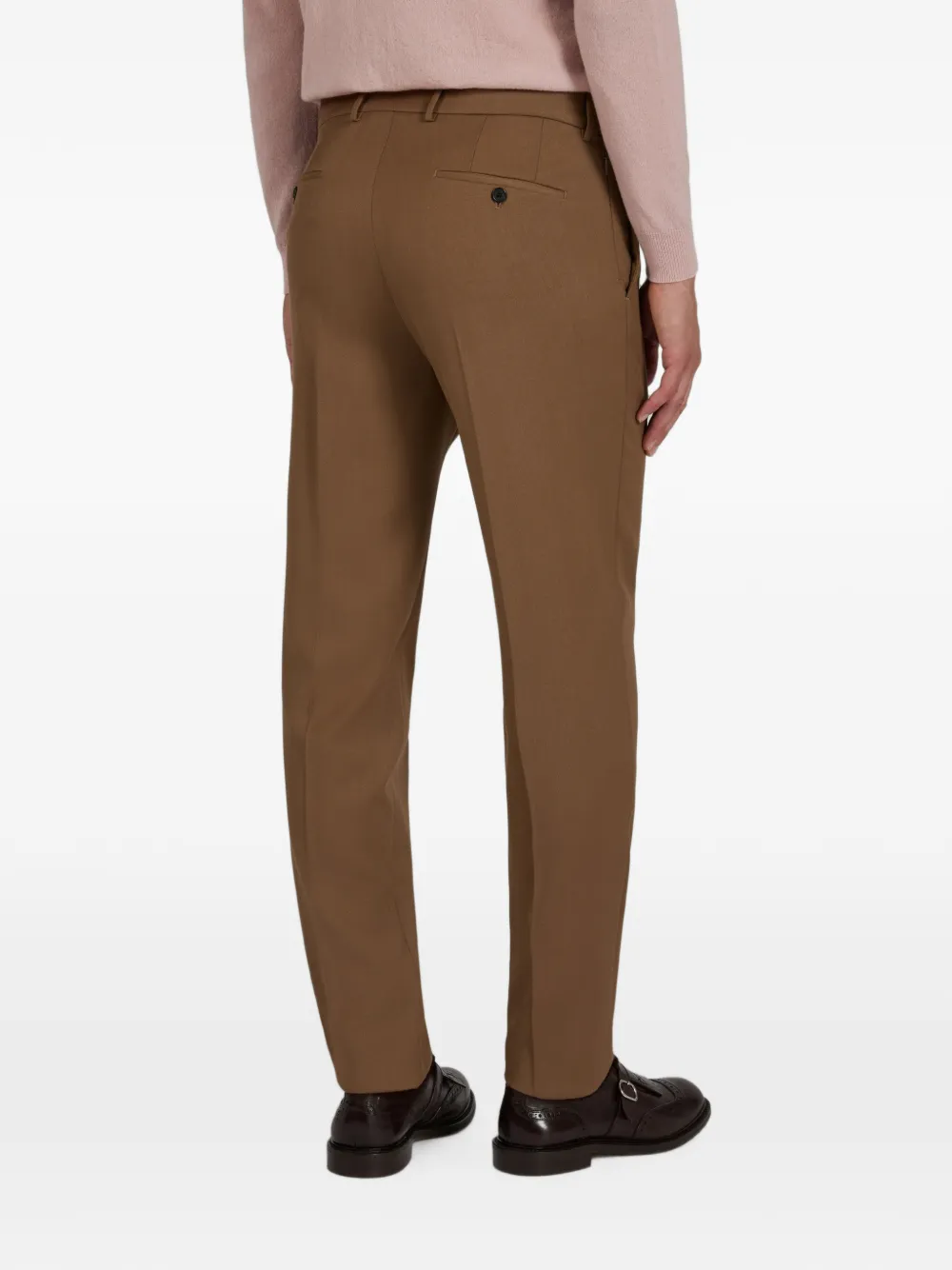 slowear Tekno Twill broek met toelopende pijpen Bruin