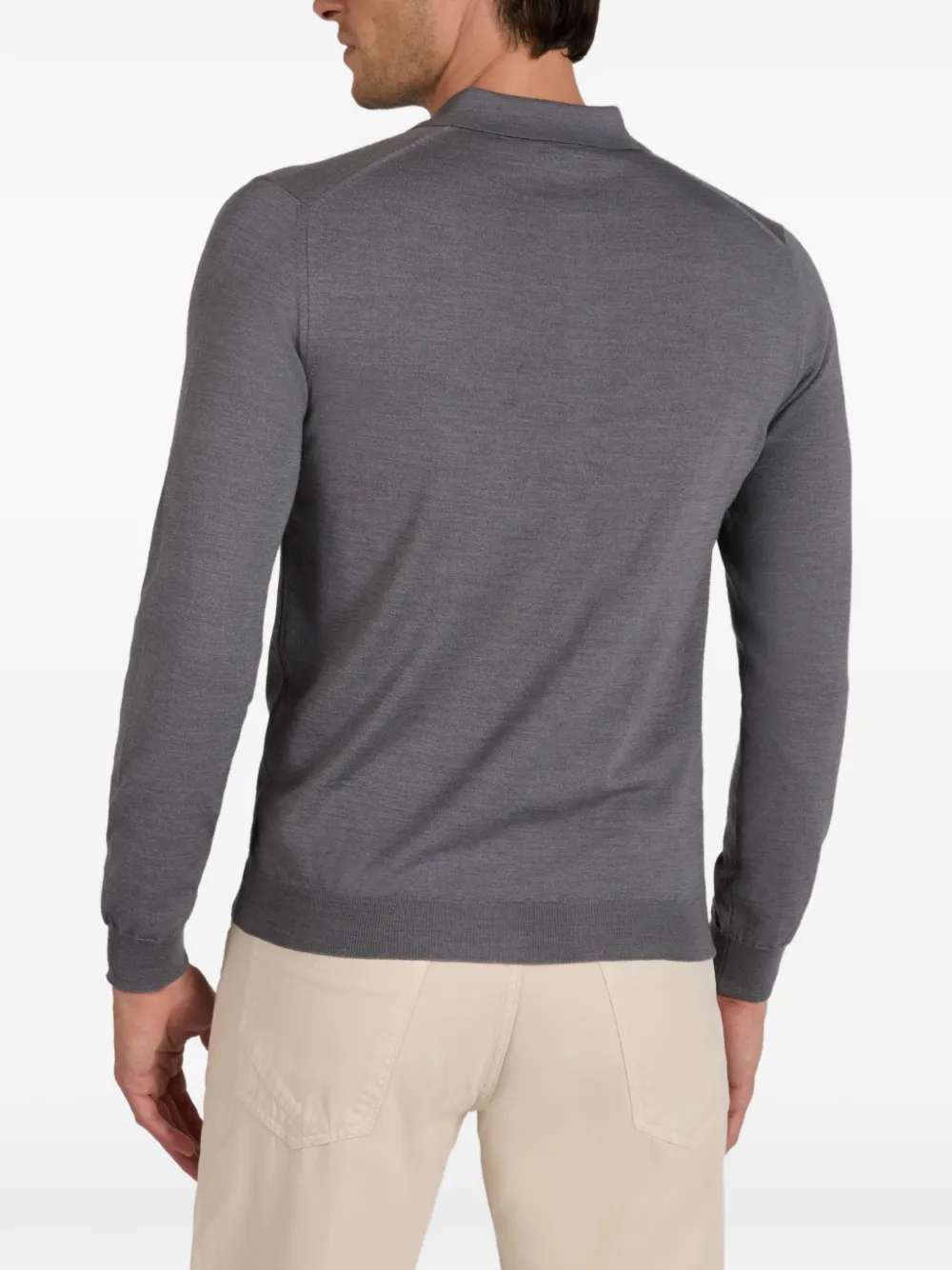slowear Poloshirt met lange mouwen Grijs
