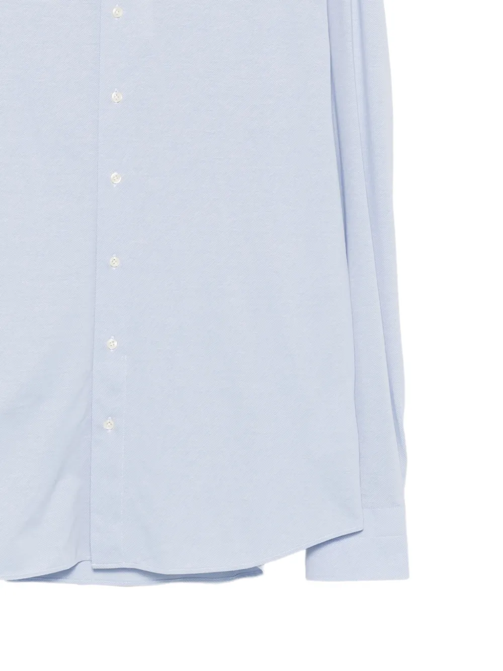 Profuomo Overhemd met gespreide kraag Blauw