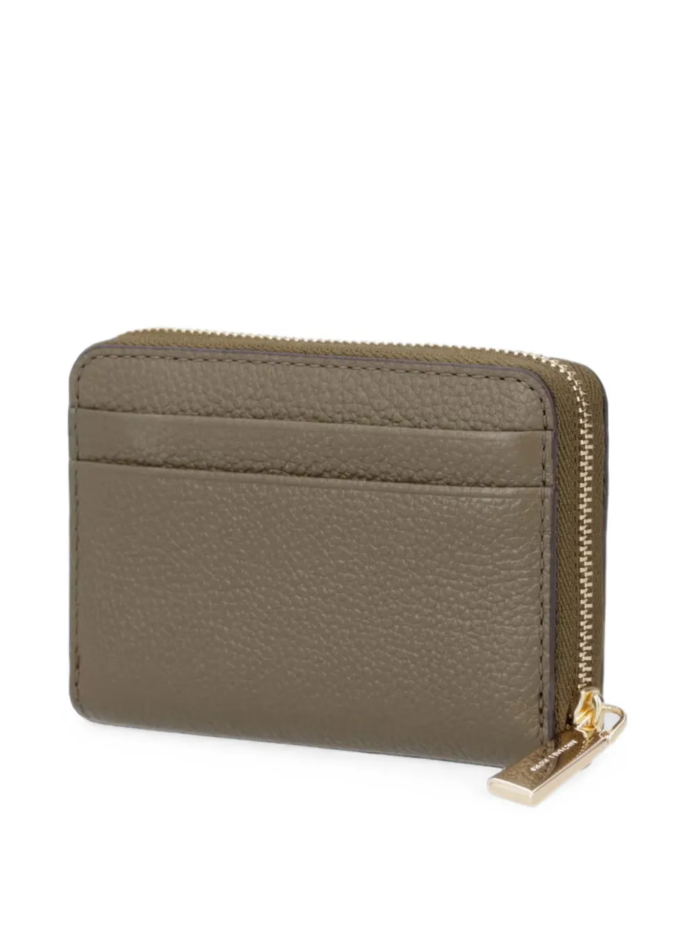 Michael Kors logo-plaque pebbled wallet Bruin