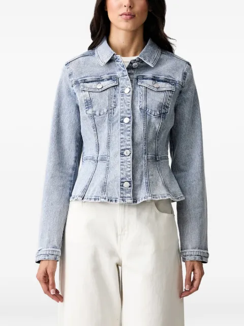 Morgan peplum-hem denim jacket