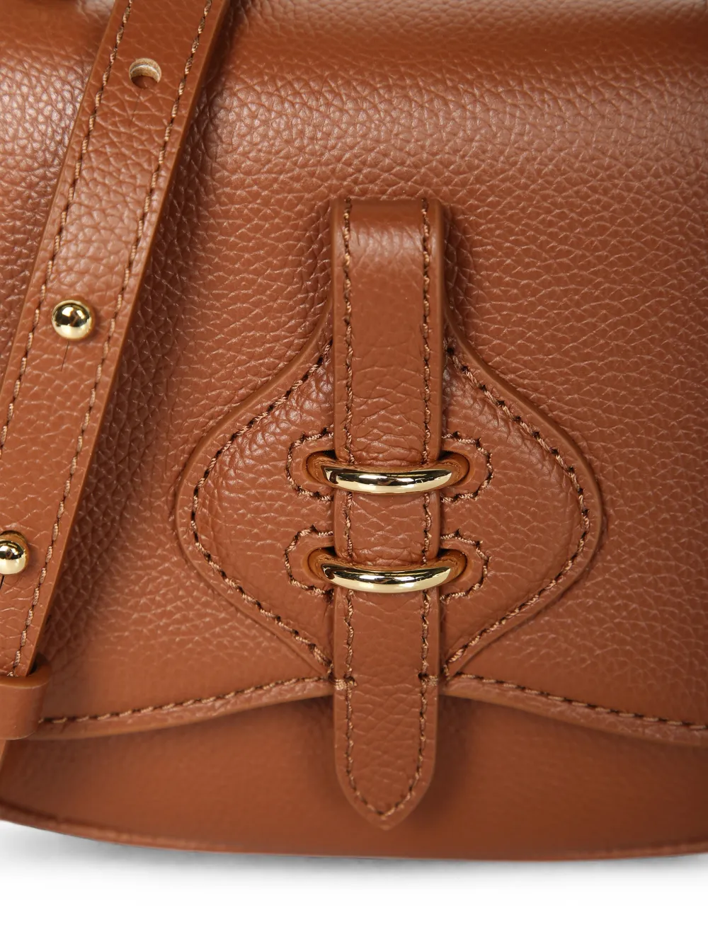 Coccinelle Mavery mini-shopper van bewerkt leer Bruin