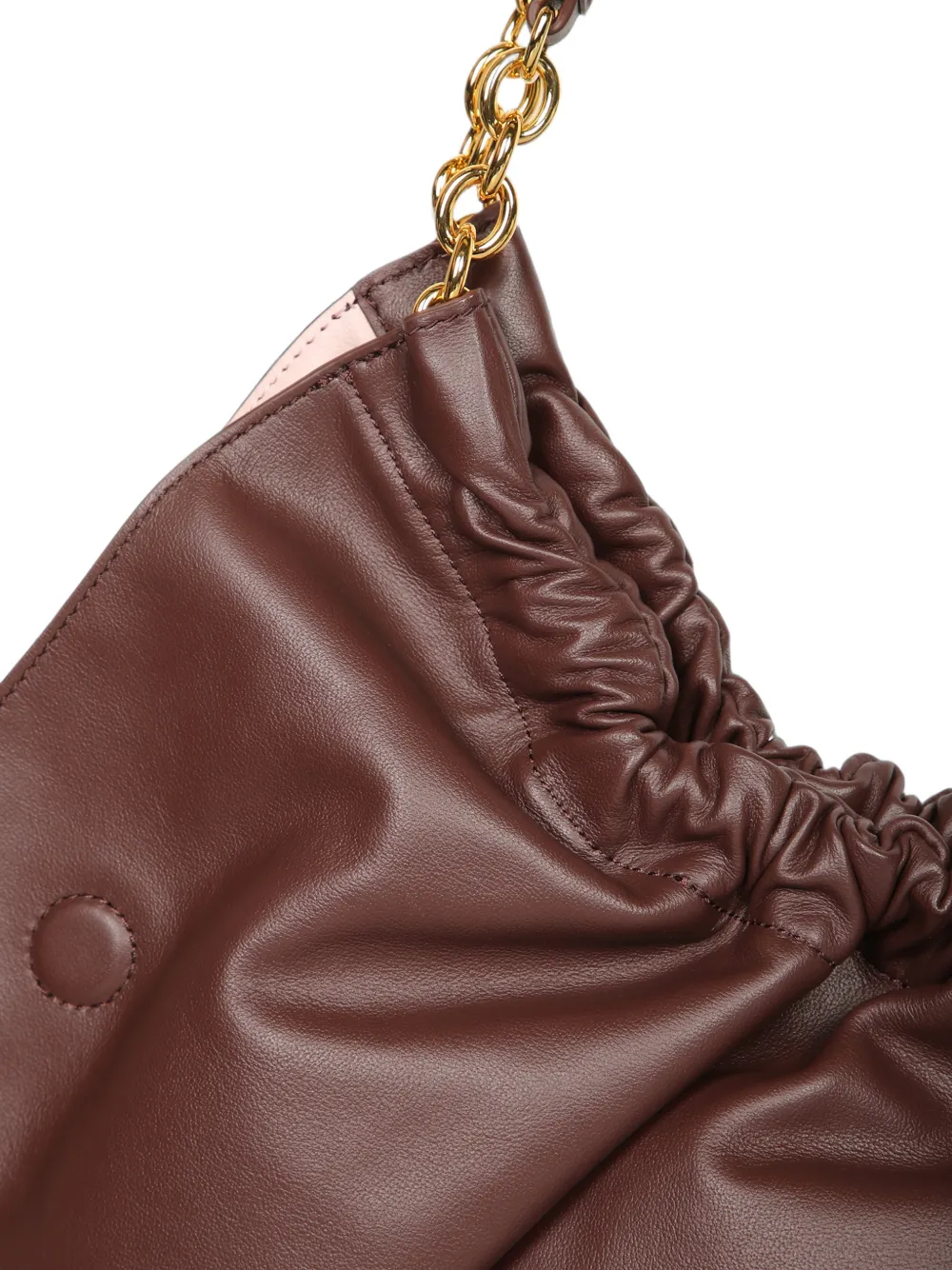 Coccinelle Medium Smash shopper met schakels en ruches Rood