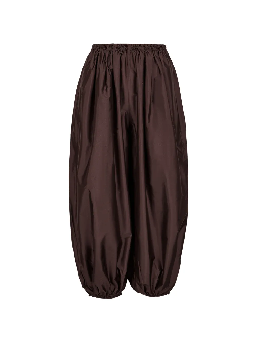 Less Elasticated-waistband Trousers In Braun