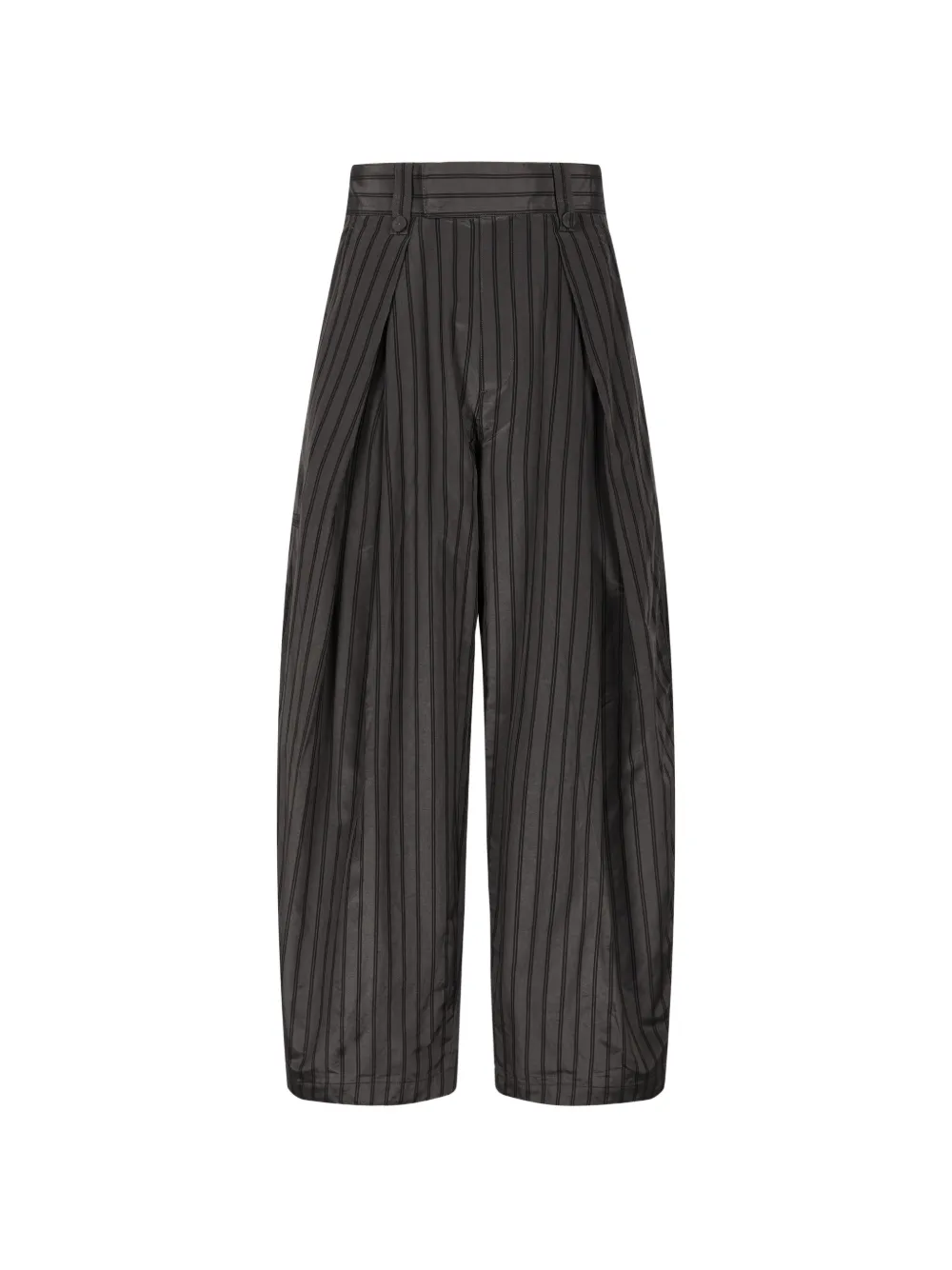 Less Stripe-print Pleated Trousers In Grau