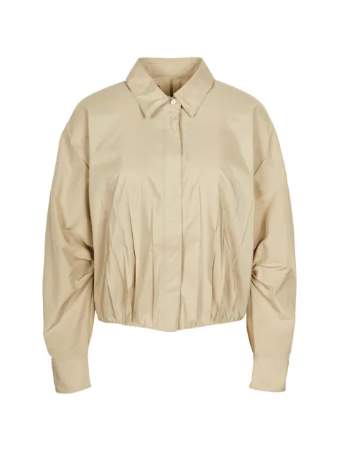 LESS pleated long-sleeved shirt
