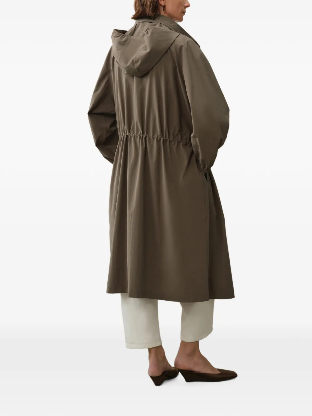 LESS Trenchcoat met capuchon Groen