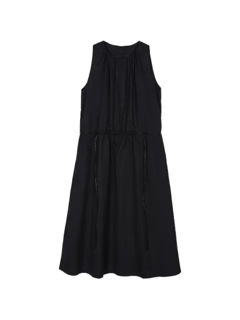 LESS drawstring sleeveless midi dress