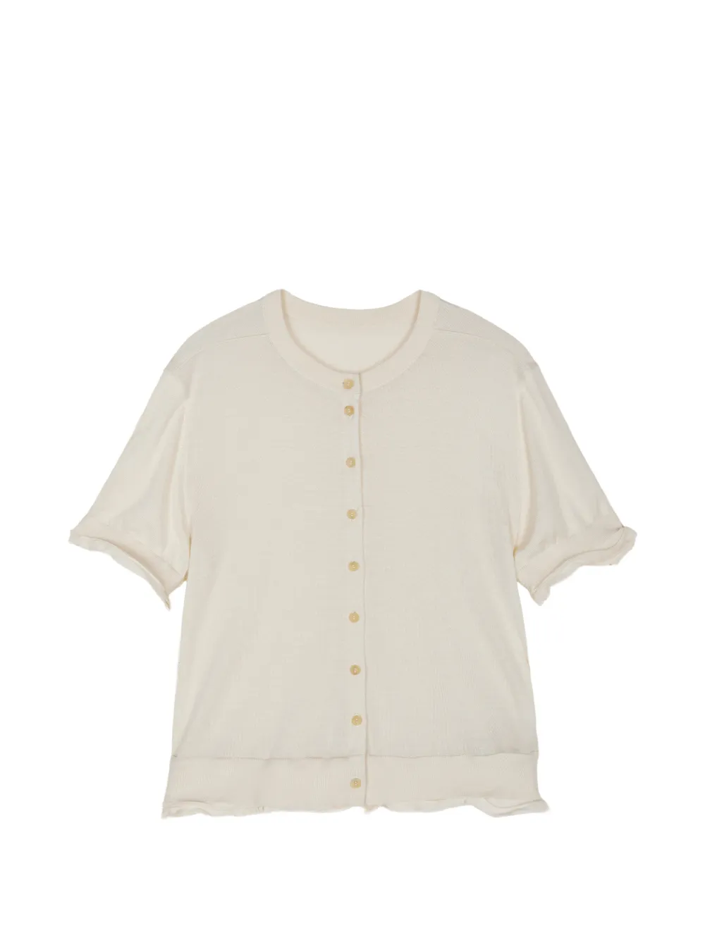 LESS Kurzärmeliger Cardigan - Nude