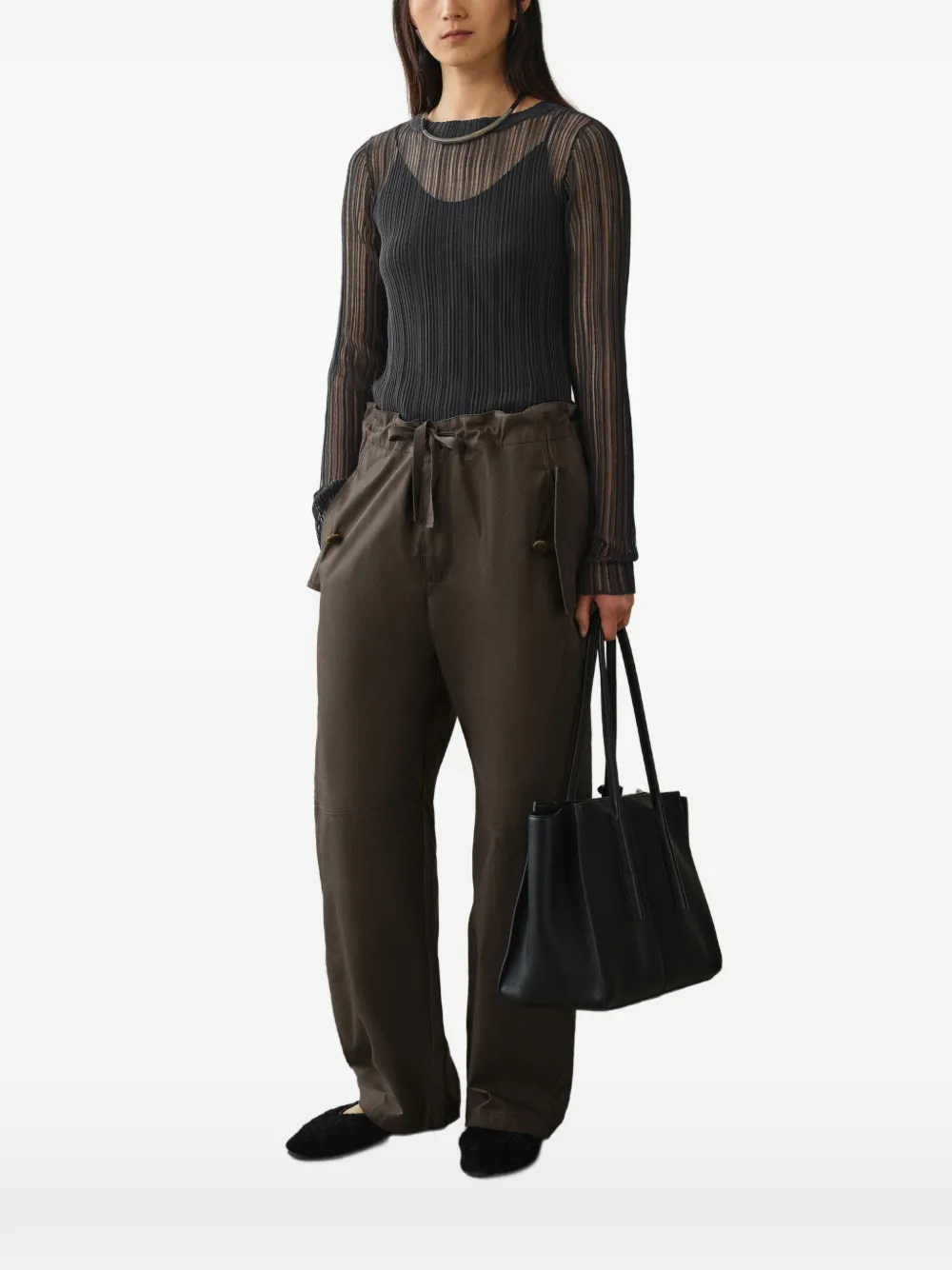 LESS Maglione slim - Nero