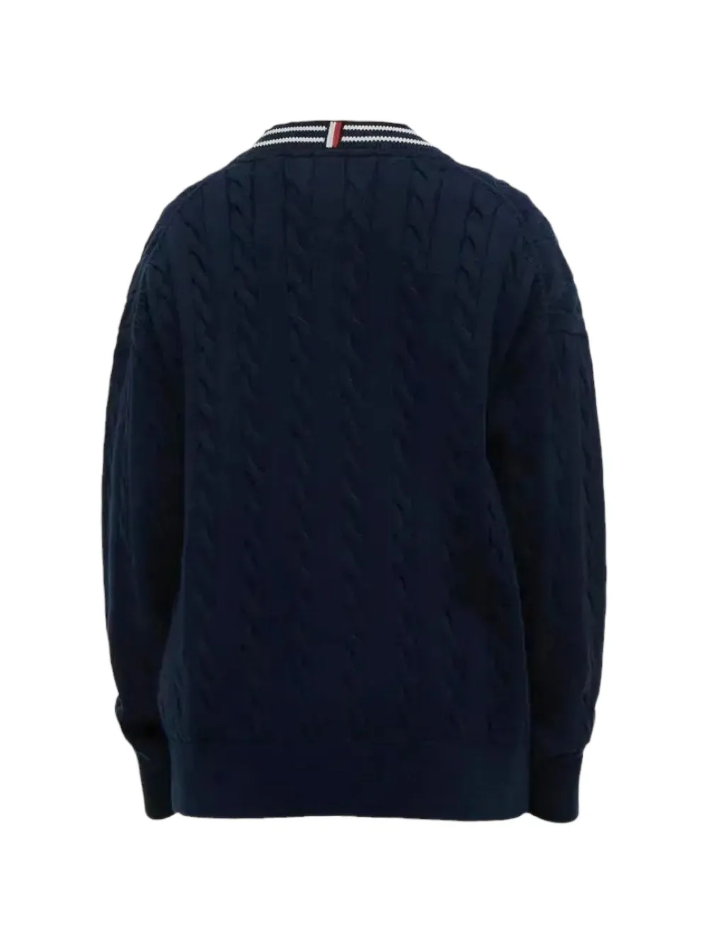 Tommy Hilfiger Junior Kabelgebreid vest Blauw