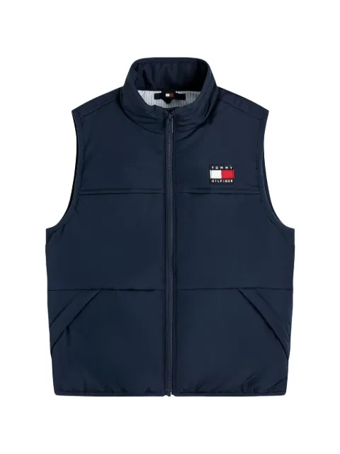 Tommy Hilfiger Junior logo-patch high-neck jacket