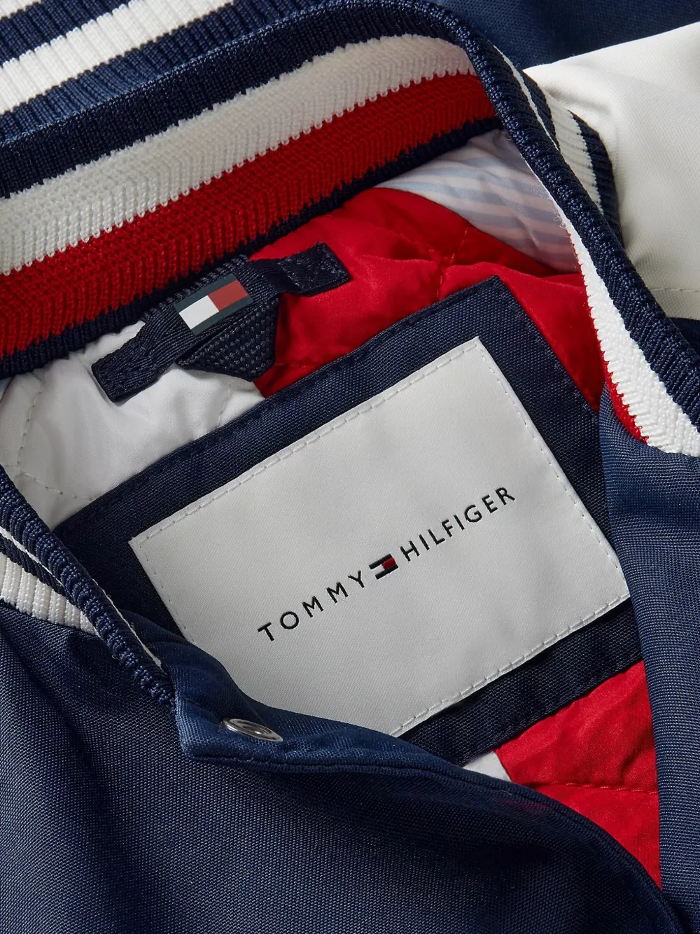 Tommy Hilfiger Junior Jack met geborduurd logo Blauw