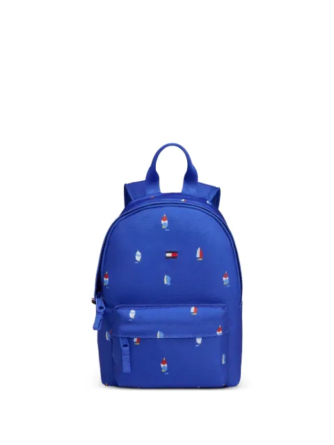 Tommy Hilfiger Junior mochila con bolsillo de cremallera