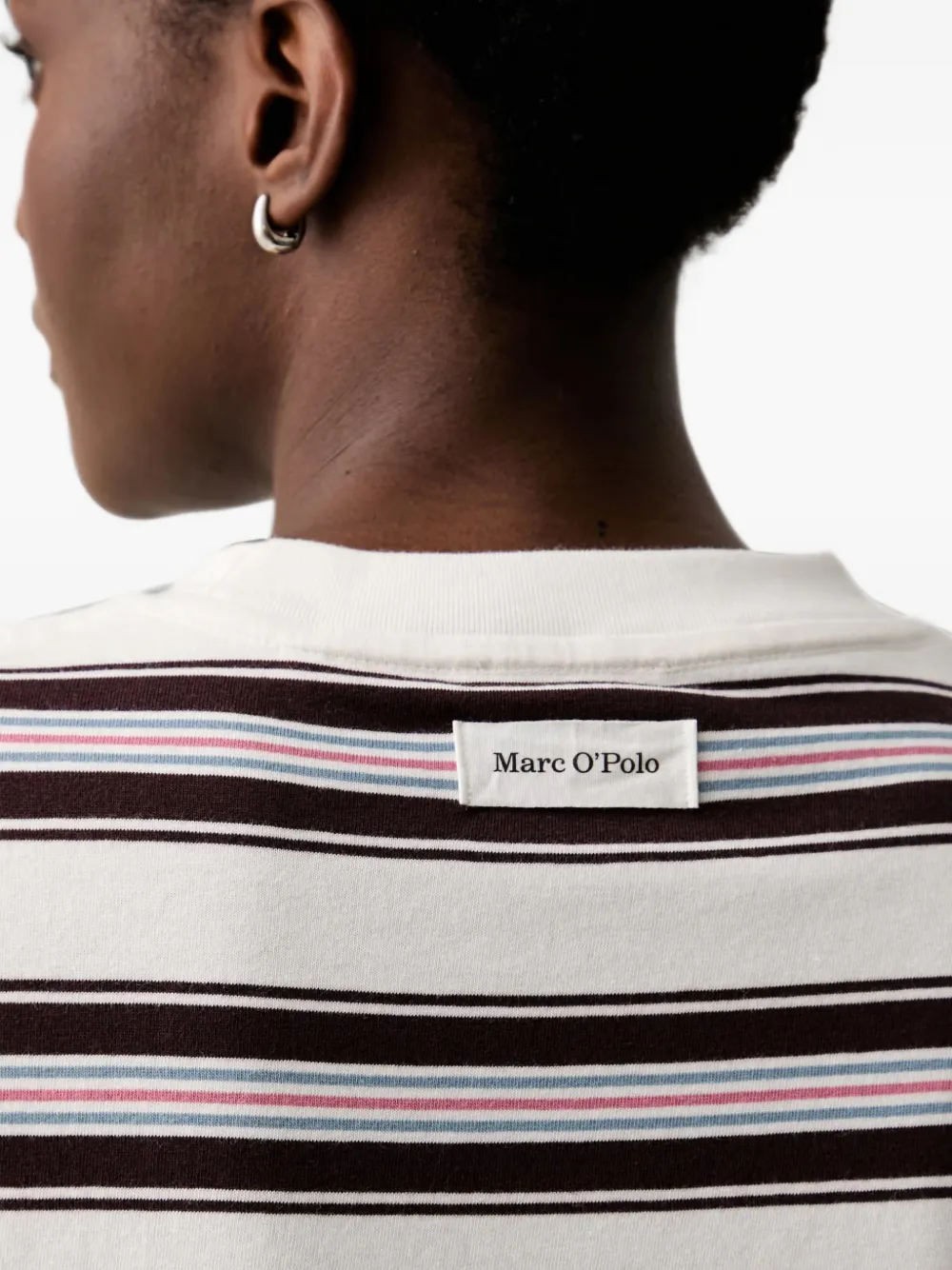 Marc O'Polo Gestreept T-shirt Beige