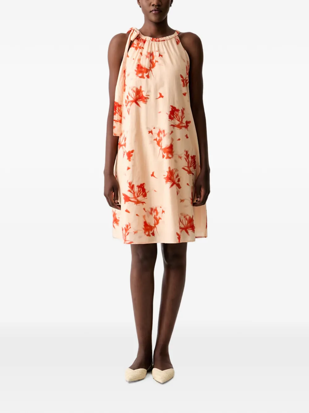 Marc O'Polo robe mi-longue à fleurs - Orange Marc O'Polo robe mi-longue à fleurs - Orange