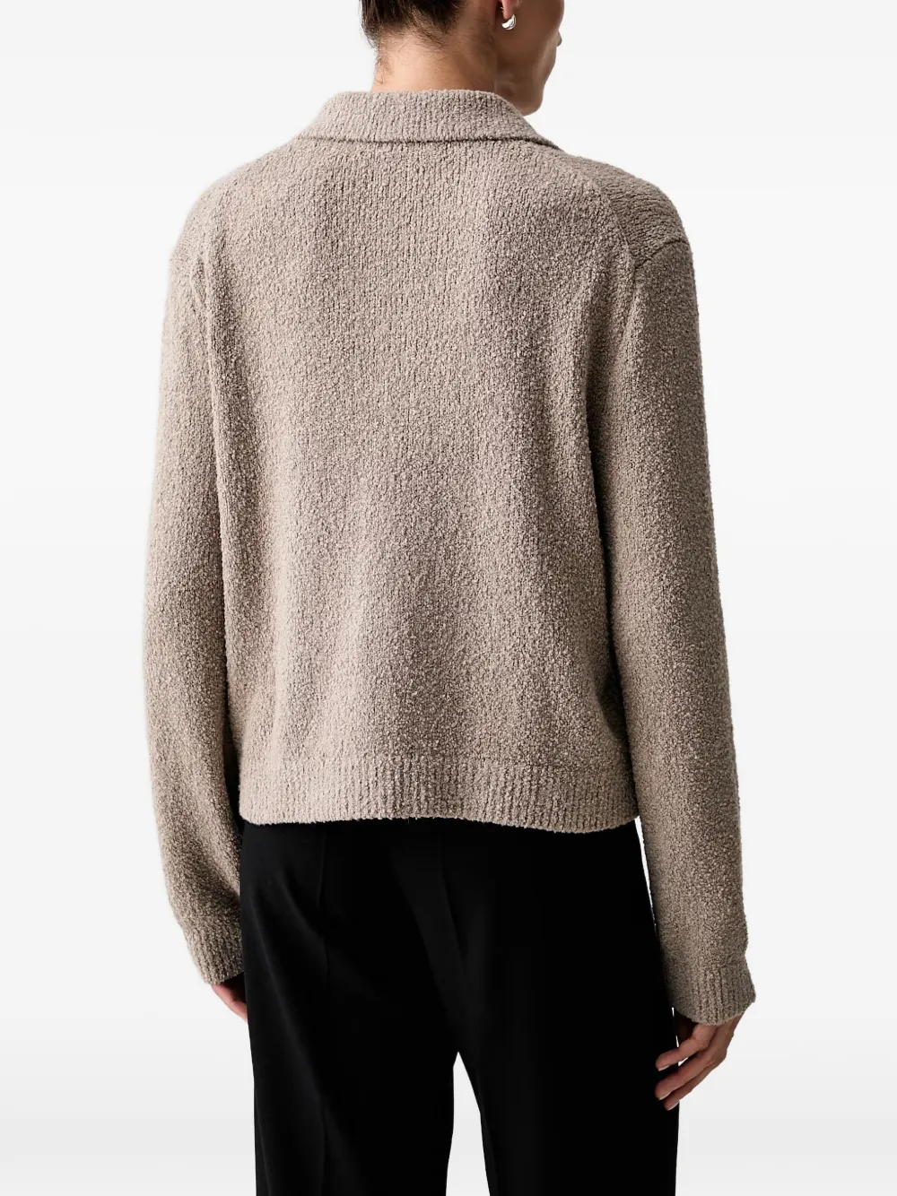 Marc O'Polo Bouclé gebreide polotop Beige