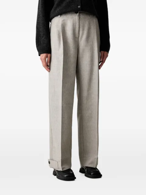 Marc O'Polo pleated button-cuff trousers