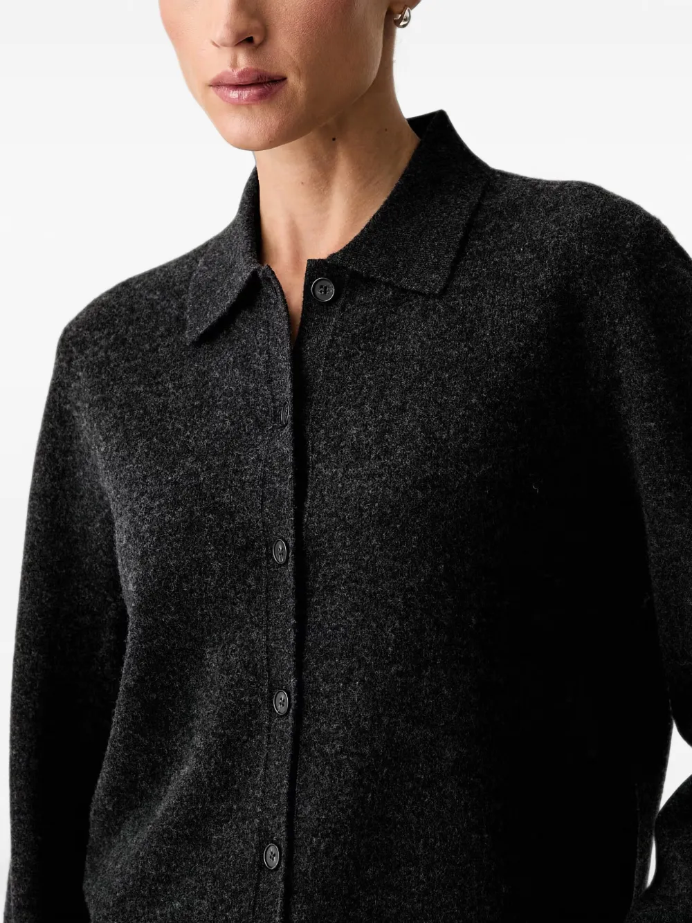 Marc O'Polo Button-up vest Grijs