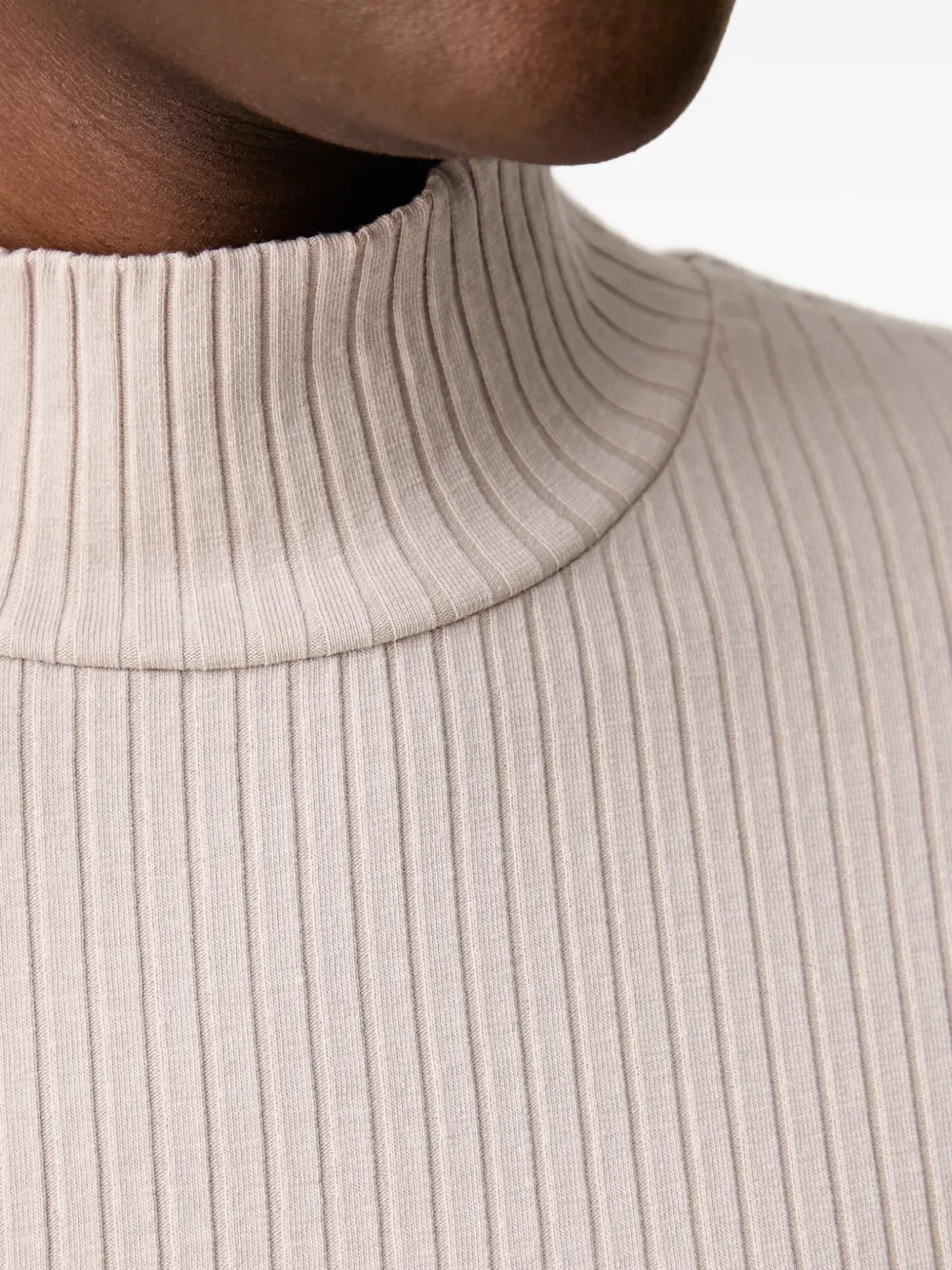Marc O'Polo Ribgebreide T-shirt Beige