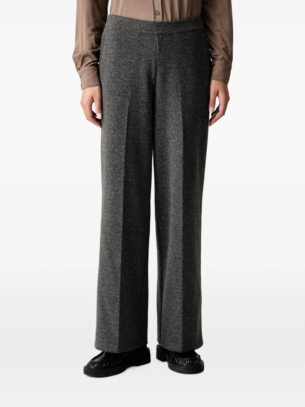 Marc O'Polo pressed-crease wide-leg trousers