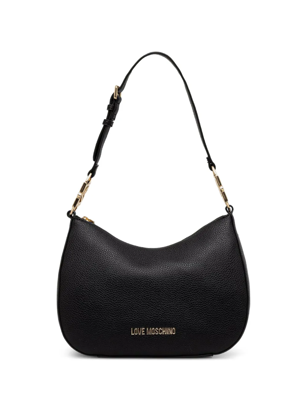 Love Moschino logo-lettering shoulder bag - Nero