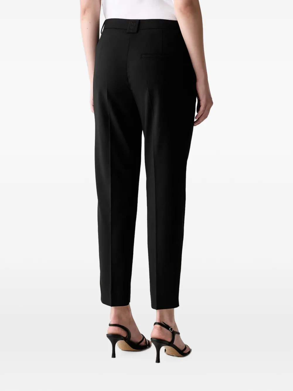 Marc O'Polo Malin geplooide pantalon Zwart