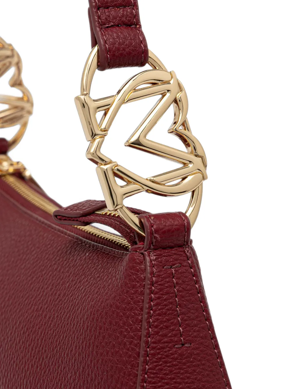 Love Moschino Shopper met logoplakkaat Rood