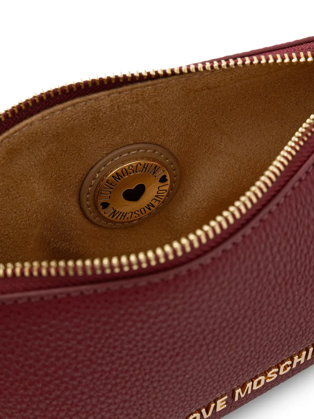 Love Moschino Shopper met logoplakkaat Rood