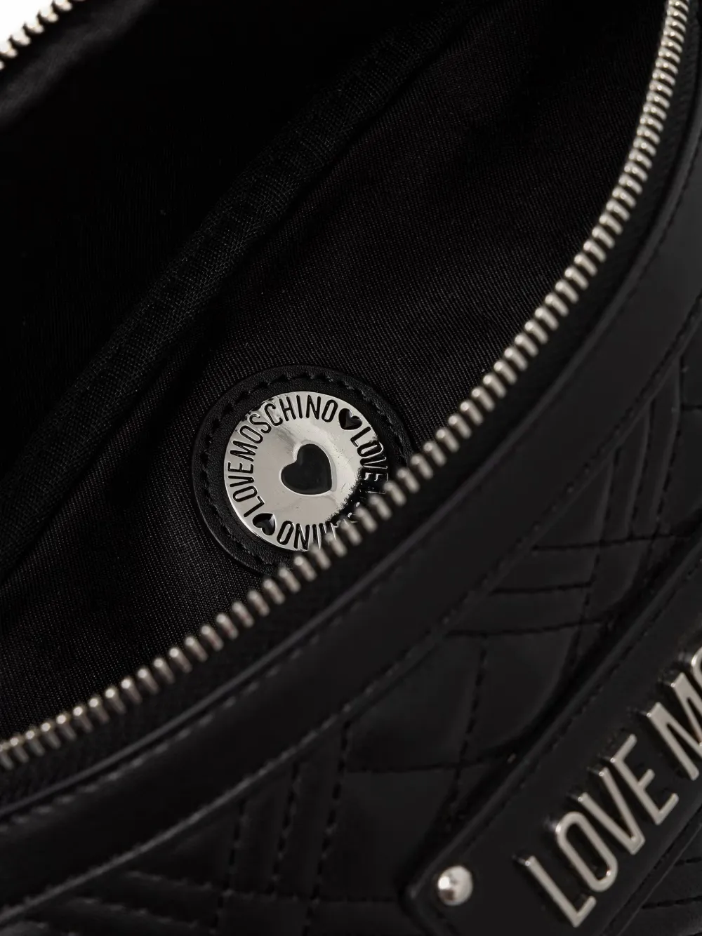 Love Moschino Heuptas met logoplakkaat Zwart