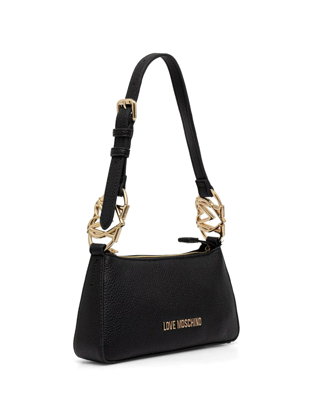 Love Moschino Schoudertas met logo Zwart